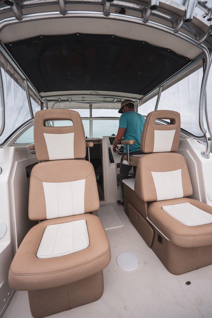 Luxury Sportfishing boat seating